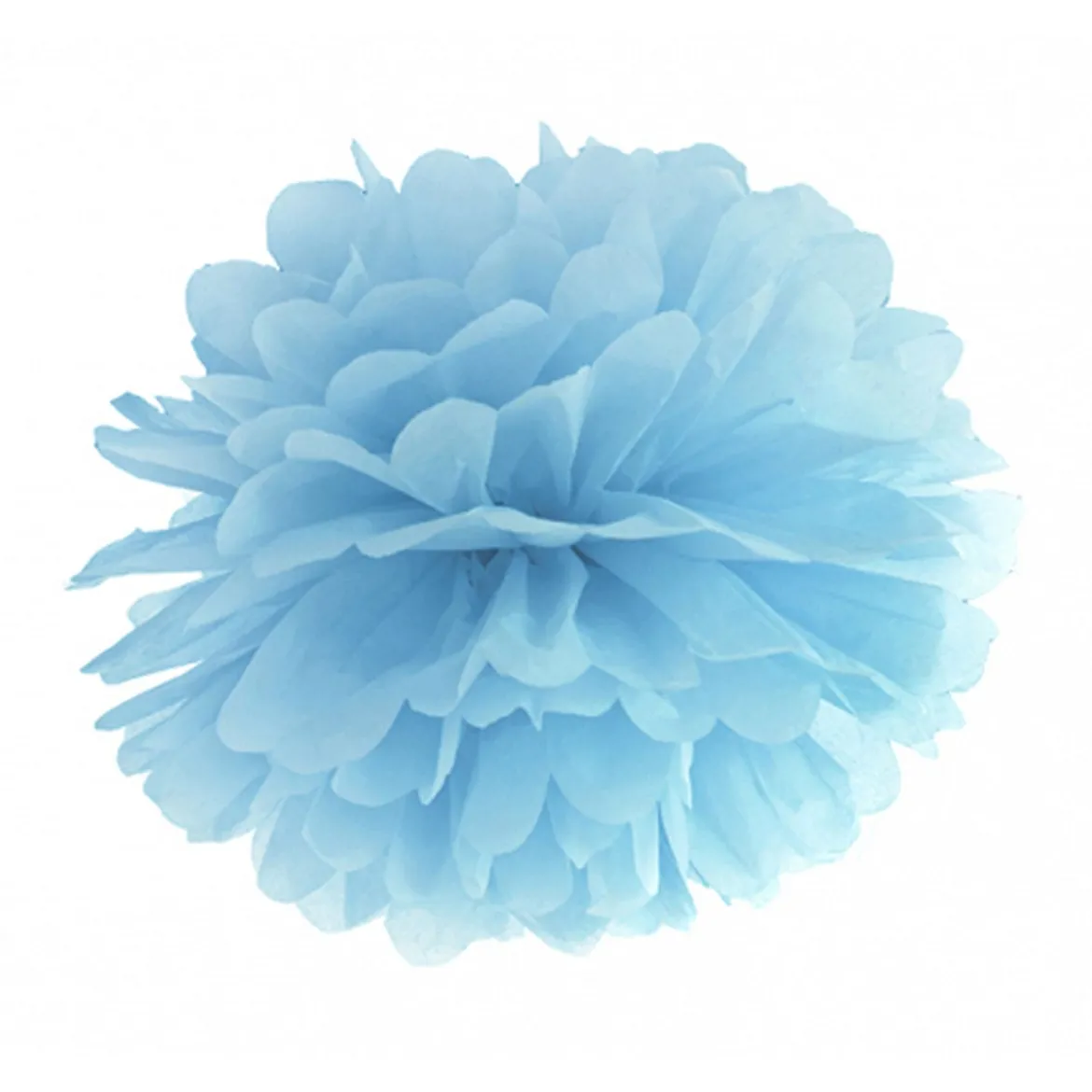 Pompom Seidenpapier hellblau 35cm