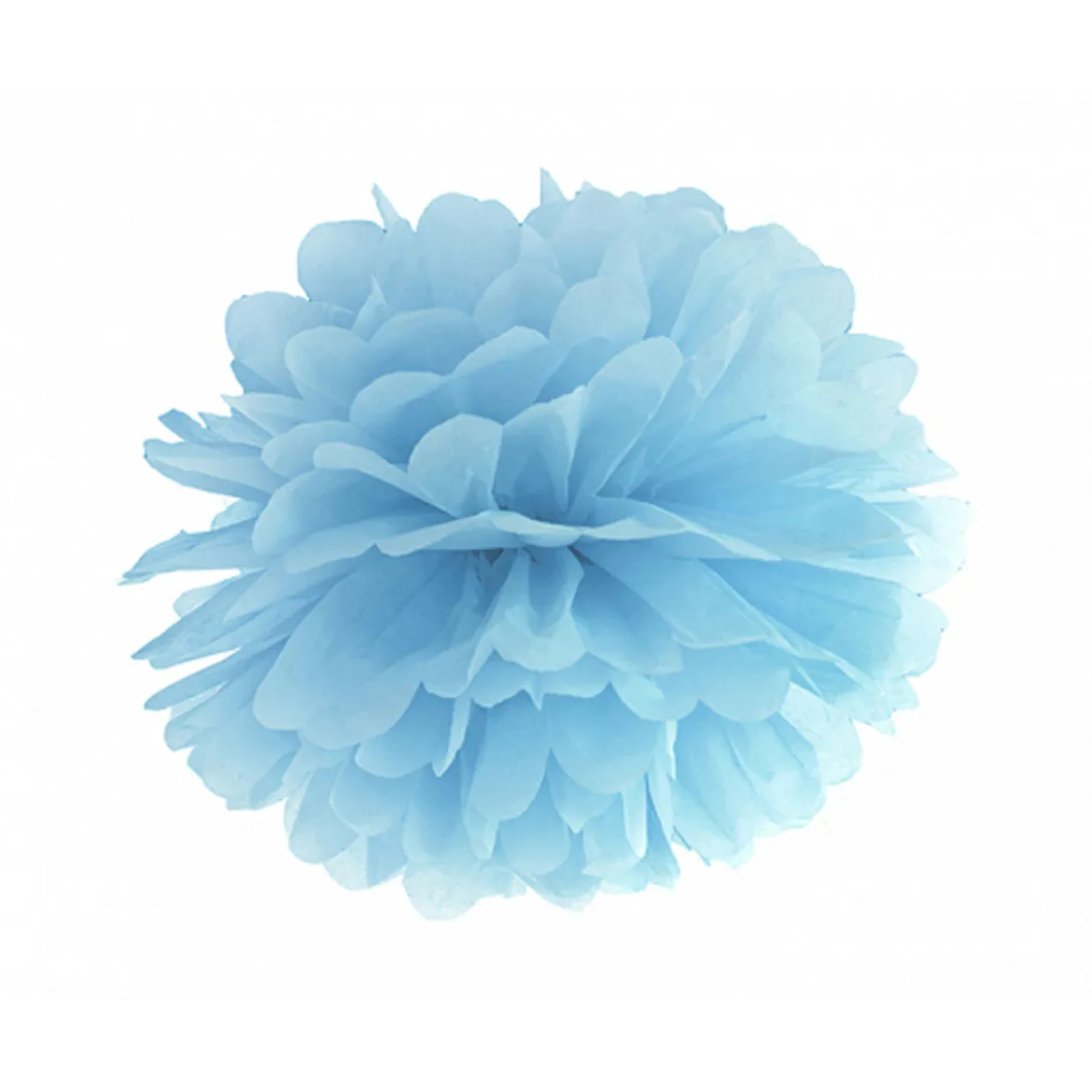 Pompom Seidenpapier hellblau 25cm
