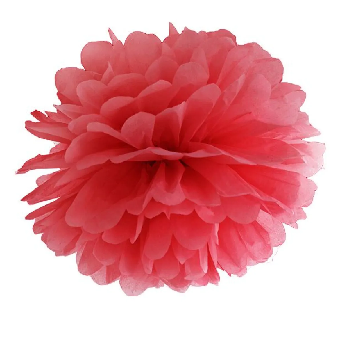 Pompom Seidenpapier rot 25cm