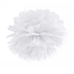 Pompom Seidenpapier weiß 25cm