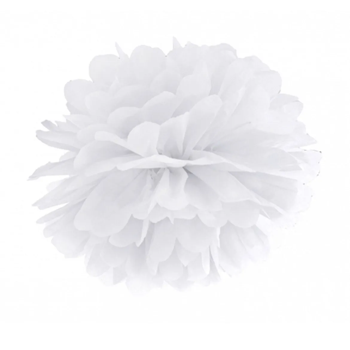 Pompom Seidenpapier weiß 35cm