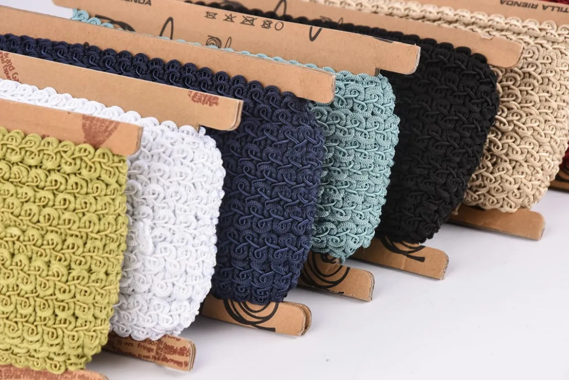 Posamentenband Zierband Wellen beige Breite: 1,5cm