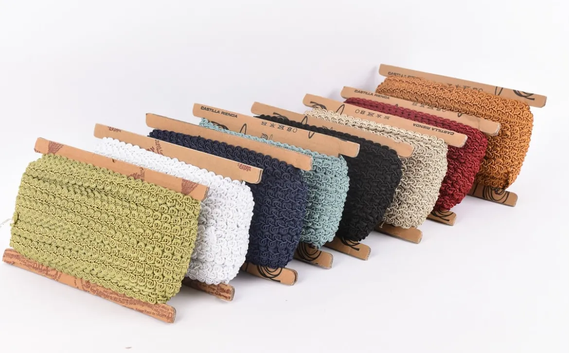 Posamentenband Zierband Wellen beige Breite: 1,5cm