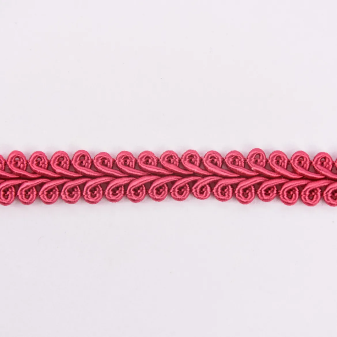 Posamentenborte Zierband Ranken geschwungen pink Breite: 1cm