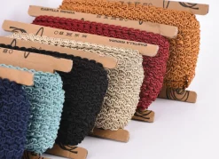 Posamentenborte Zierband Wellen dunkelblau Breite: 1,5cm