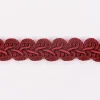 Posamentenborte Zierband Wellen rot Breite: 1,5cm