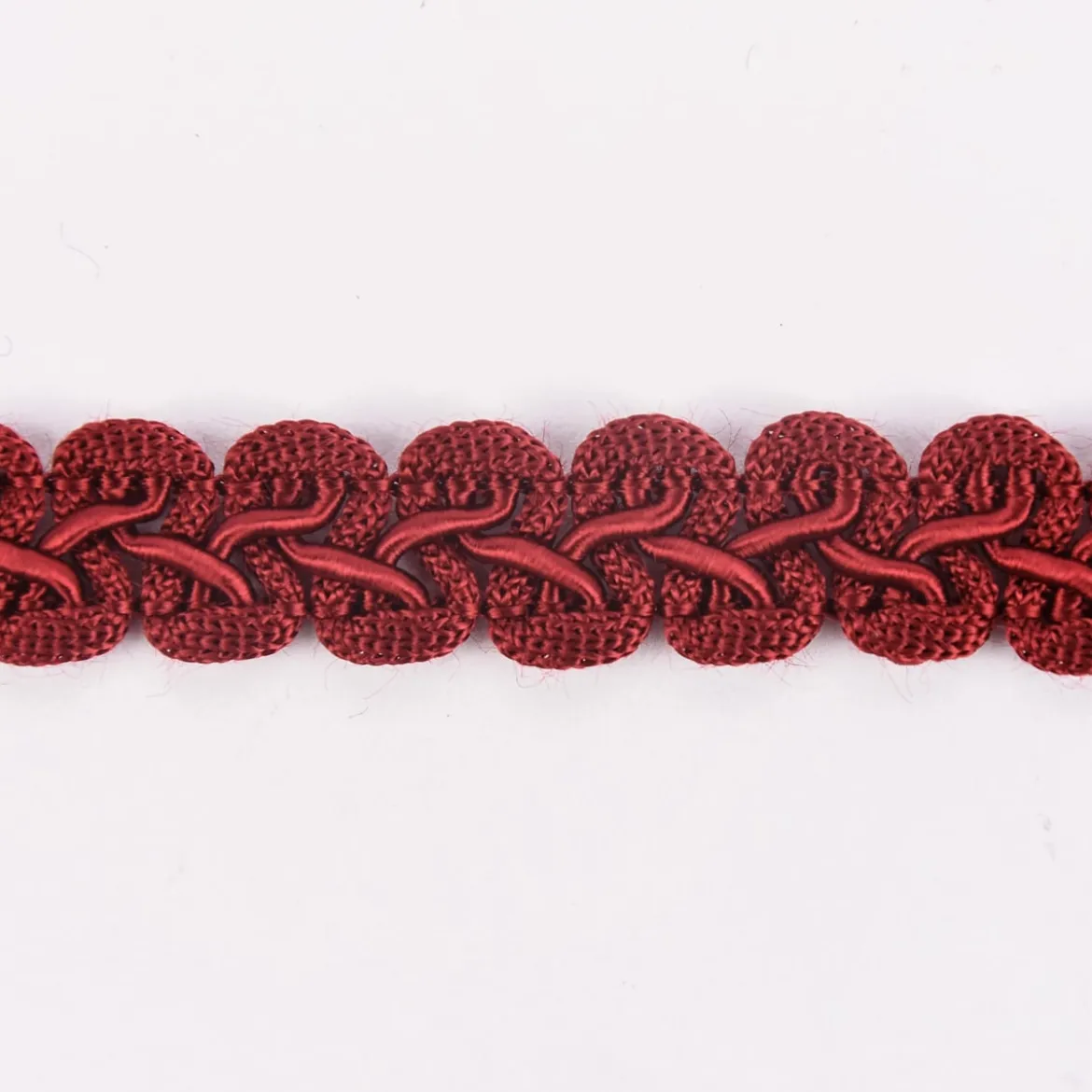 Posamentenborte Zierband Wellen rot Breite: 1,5cm