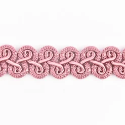 Posamentenborte Zierband Wellen altrosa Breite: 1,5cm