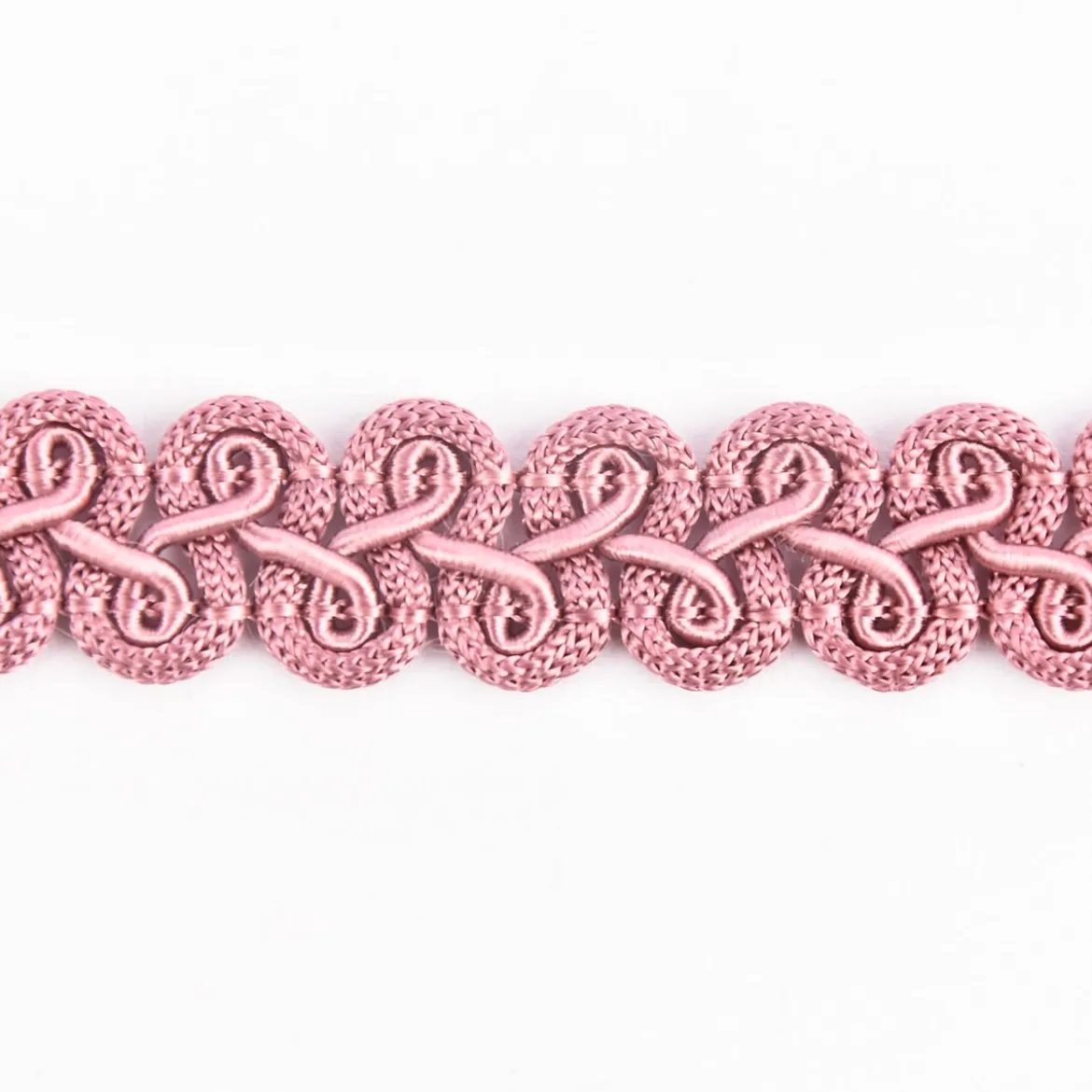Posamentenborte Zierband Wellen altrosa Breite: 1,5cm