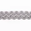 Posamentenborte Zierband Wellen grau Breite: 1,5cm
