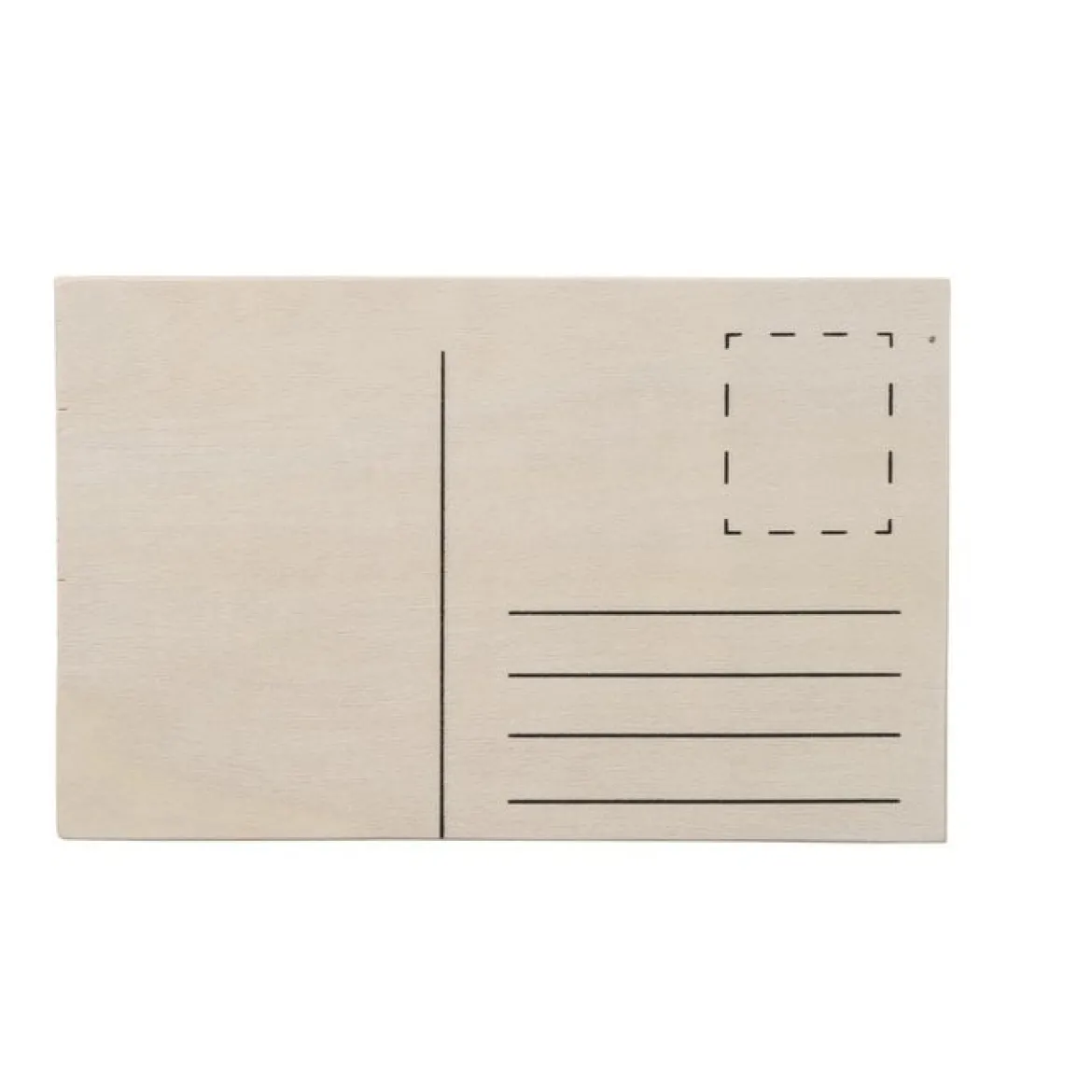 Postkarte aus Holz Geburtstag mit Dackel grau-bunt oder natur-bunt verschiedene Motive 16x10cm