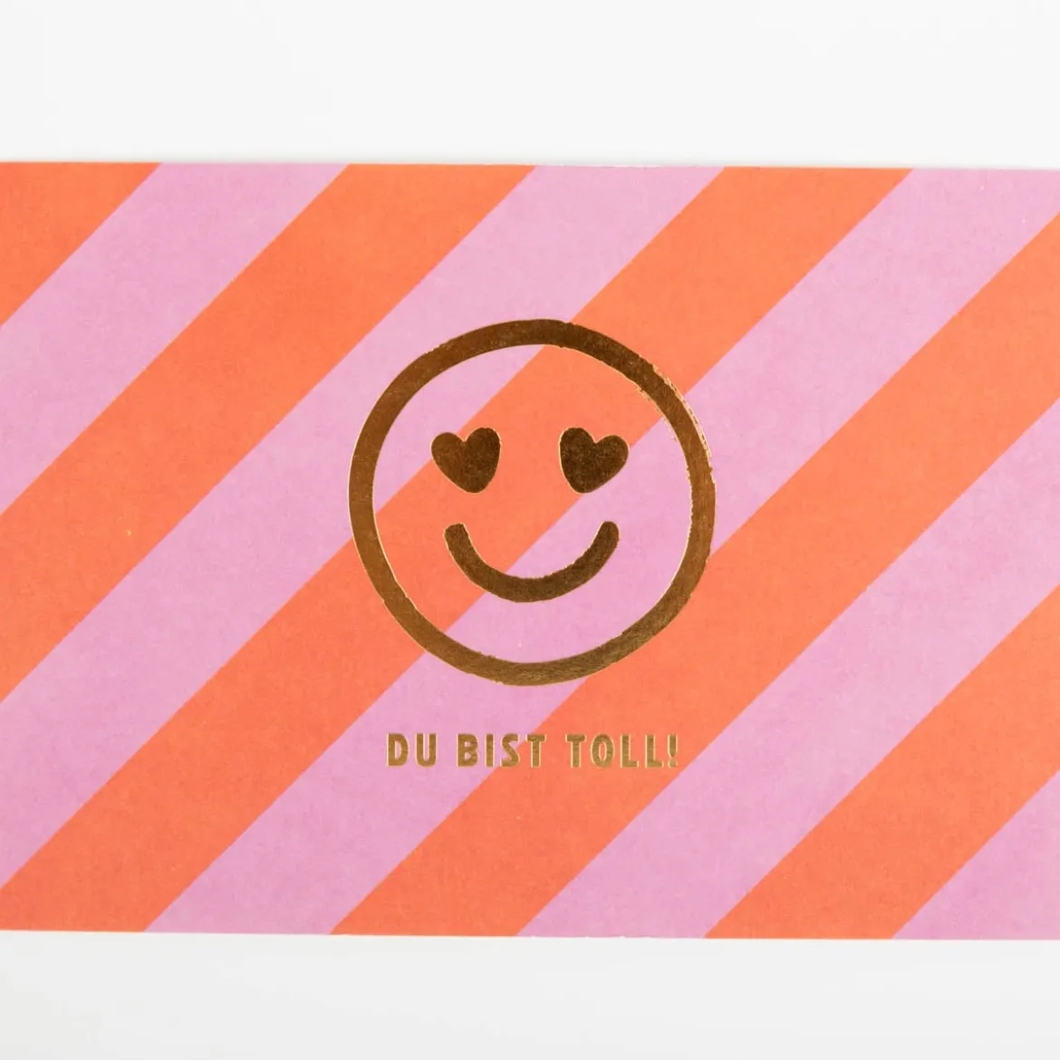 Postkarte Glücksbringer mit Goldveredelung 105x148mm von Grafik Werkstattt
