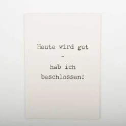 Postkarte heute wird gut Pappe A6 von KEITCARDS