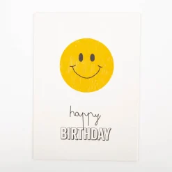 Postkarte Lachgesicht Happy Birthday A6 von KEITCARDS