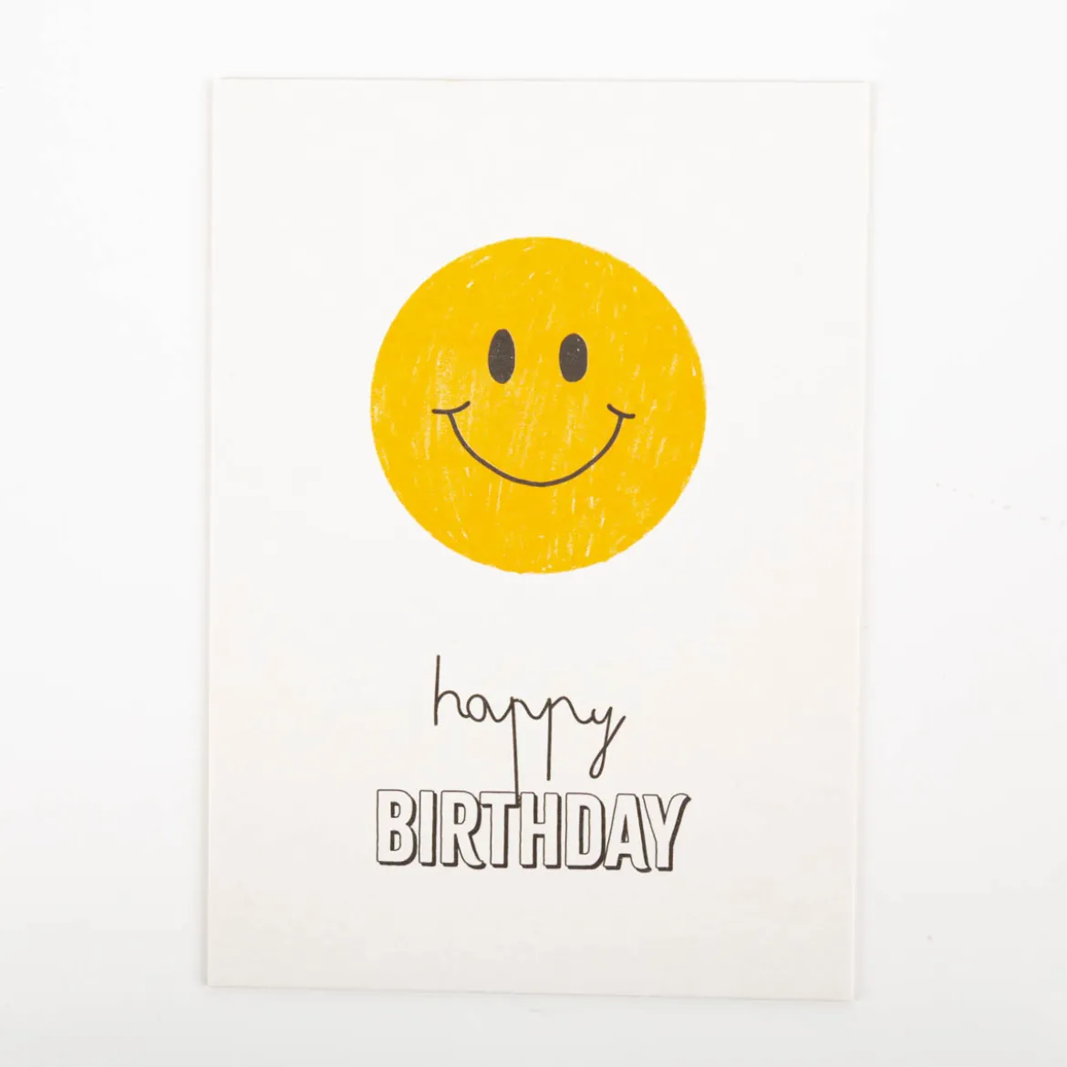 Postkarte Lachgesicht Happy Birthday A6 von KEITCARDS