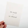 Postkarte la réalité Pappe A6 von KEITCARDS