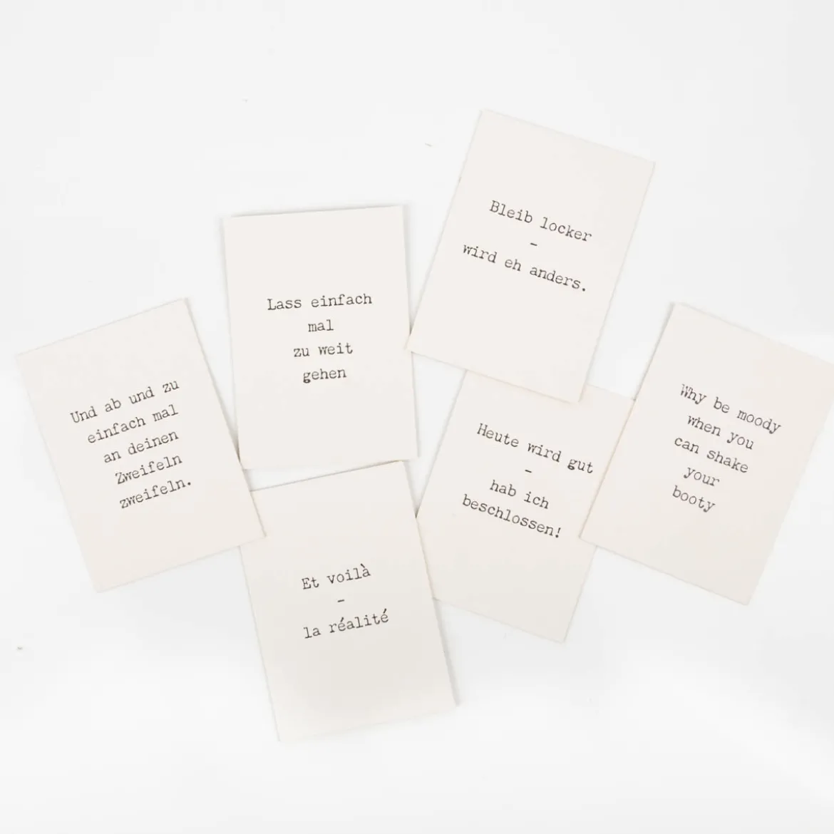 Postkarte la réalité Pappe A6 von KEITCARDS