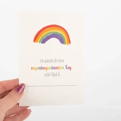Postkarte Regenbogen A6 von KEITCARDS