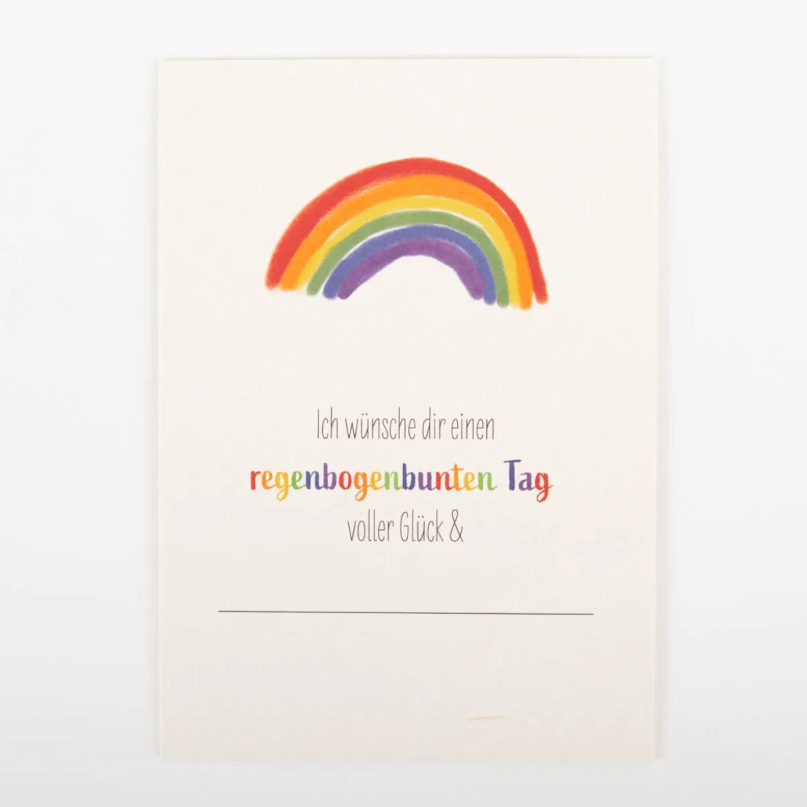 Postkarte Regenbogen A6 von KEITCARDS