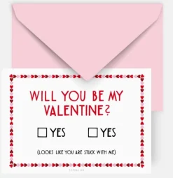 Postkarte Will you be my Valentine? 10,5x14,8cm von typealive