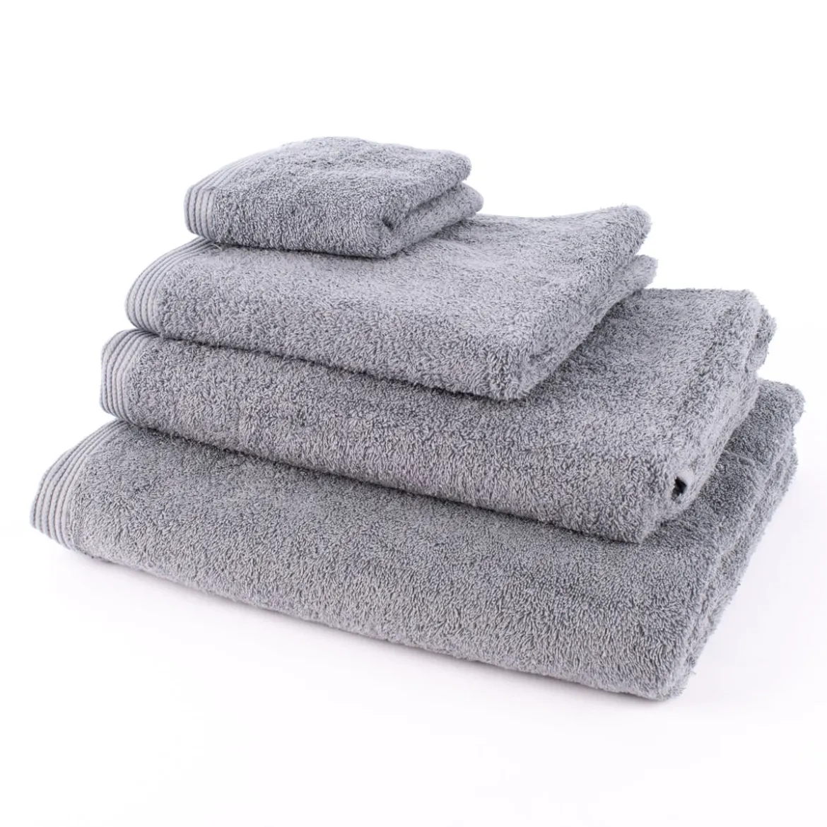 Premium-Frottee Handtuch 100% Baumwolle 580g/qm blaugrau