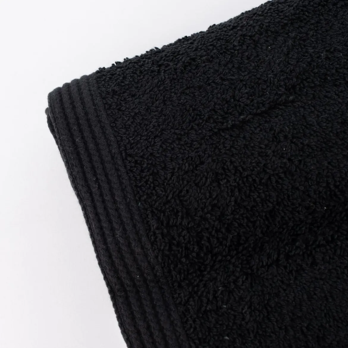 Premium-Frottee Handtuch 100% Baumwolle 580g/qm schwarz