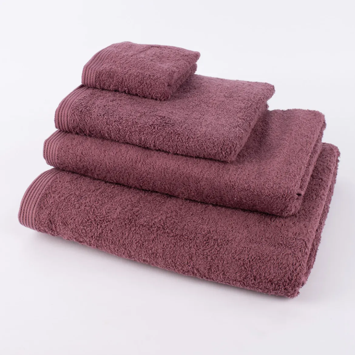 Premium-Frottee Handtuch 100% Baumwolle 580g/qm aubergine