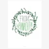 Print Evergreen No. 3 Papier weiß grün A5 oder A4