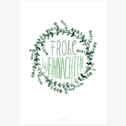 Print Evergreen No. 3 Papier weiß grün A5 oder A4