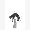 Print Hi Cat Papier weiß schwarz A5 14,8x21cm