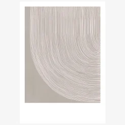 Print The Curve No 2. Papier weiß beige A5 oder A4