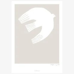 Print Thoughts are free No. 2 Papier weiß grau A5 oder A4