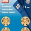 Prym 4 Annäh Druckknöpfe MS 17mm goldfarbig