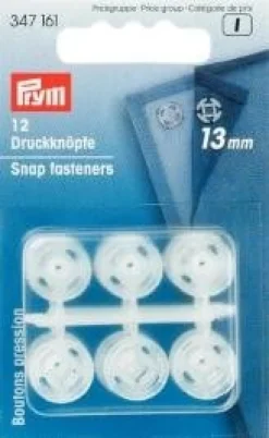 Prym 12 Annäh Druckknöpfe transparent 13mm