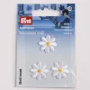 Prym Applikation Blumen klein 3 Stück verschiedene Farben 2cm