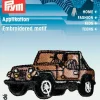 Prym Applikation Jeep braun schwarz 5,5x3cm