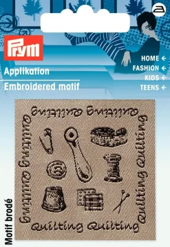 Prym Applikation Quilting braun 5x5cm
