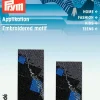 Prym Applikation 2 Stück schwarz blau 3x1,5cm