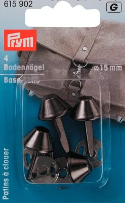 Prym Bodennägel für Taschen alt silberfarbig 4 Stück
