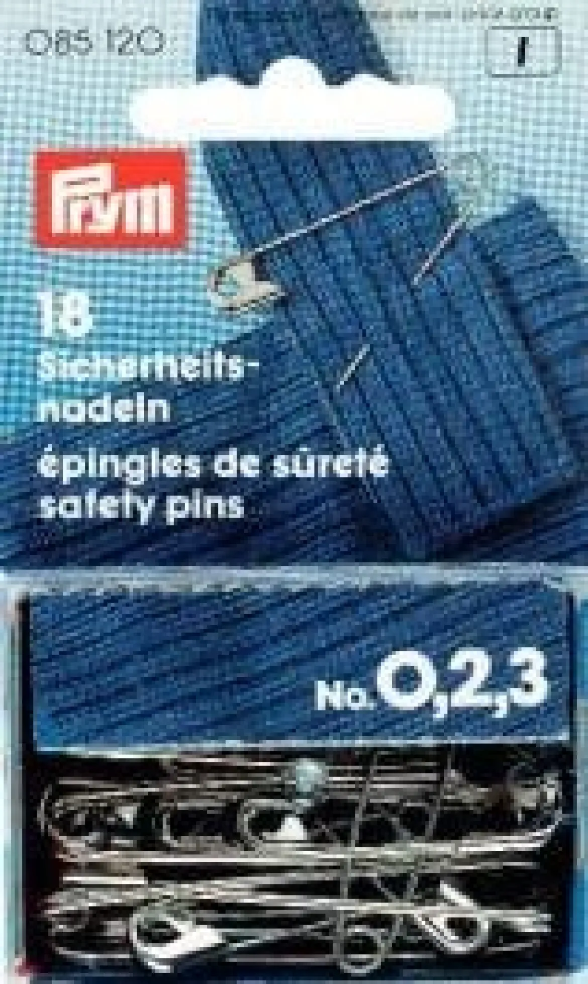 Prym cherheitsnadeln ST 0-3 silberfarbig