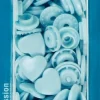 Prym Color Snaps Druckknöpfe Herz 12mm hellblau