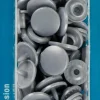 Prym Color Snaps Druckknöpfe Ø12,4mm silbergrau