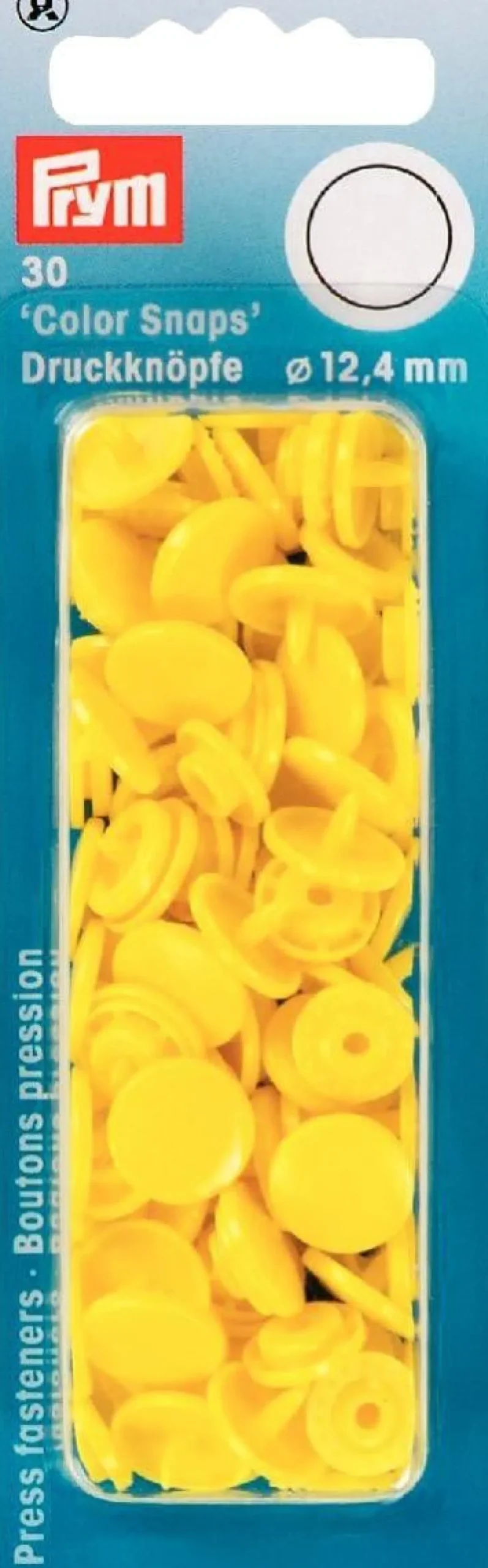 Prym Color Snaps Druckknöpfe Ø12,4mm hellgelb