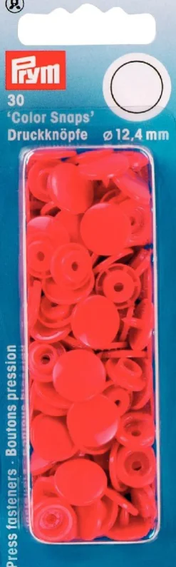 Prym Color Snaps Druckknöpfe Ø12,4mm hellrot
