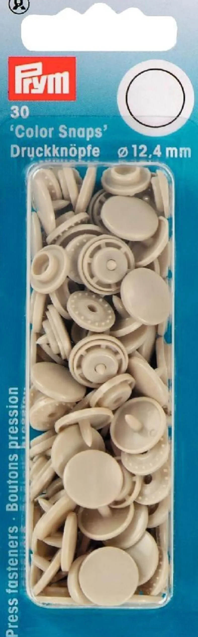 Prym Color Snaps Druckknöpfe Ø12,4mm beige