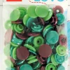 Prym Color Snaps Druckknöpfe Ø12,4mm apfelgrün türkis braun je 10 Stück