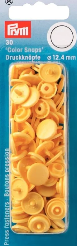 Prym Color Snaps Druckknöpfe Ø12,4mm banane gelb
