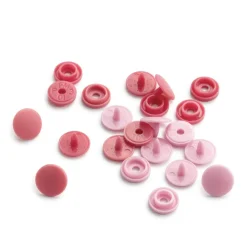 Prym Color Snaps Mini Druckknöpfe Kunststoff 9mm 36 Stück rosa und pink