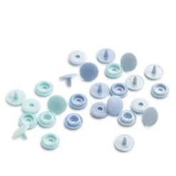Prym Color Snaps Mini Druckknöpfe Kunststoff 9mm 36 Stück hellblau