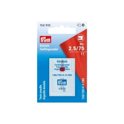 Prym Doppelnadel Nähmaschinennadel 130/705 STRETCH 75/2,5mm